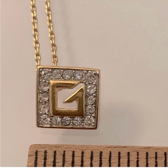 Givenchy Gold Necklace with Crystal Accents - Picture 2 of 5